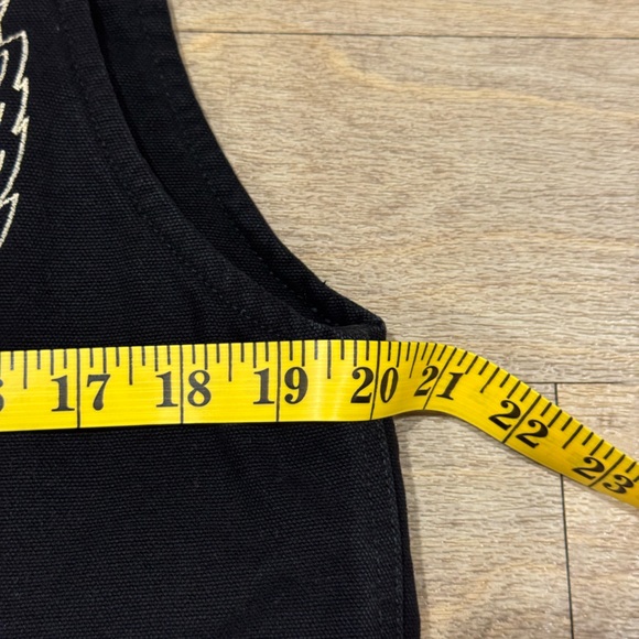 Darc Sport Wolves Club Black Denim Cotton Quilted Full Zip Vest Size Large - Picture 2 of 6